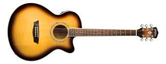 Washburn Ea15 Sunburst Guitarra Electro Acustica 1/2 Caja Co