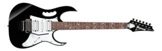 Ibanez Jem Jr Steve Vai Signature Guitarra Color Negro Diestro Jatobá