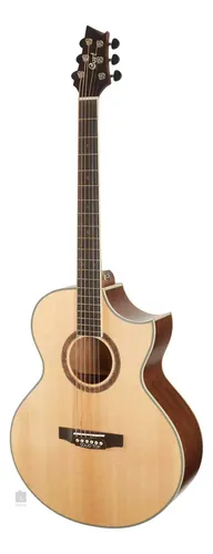Guitarra Electroacústica Cort Ndx Barítono Satin Natural 6 Cuerdas