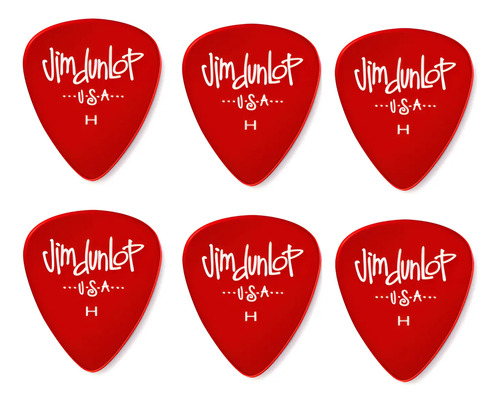 Jim Dunlop 486rhv Heavy Red Gels 0.96 Pack 6 Puas
