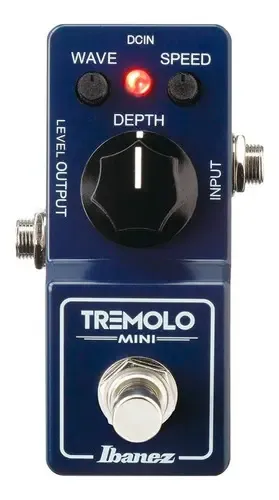 Pedal Efecto Guitarra Ibanez Tr-mini Tremolo Analógico Prm Azul Oscuro