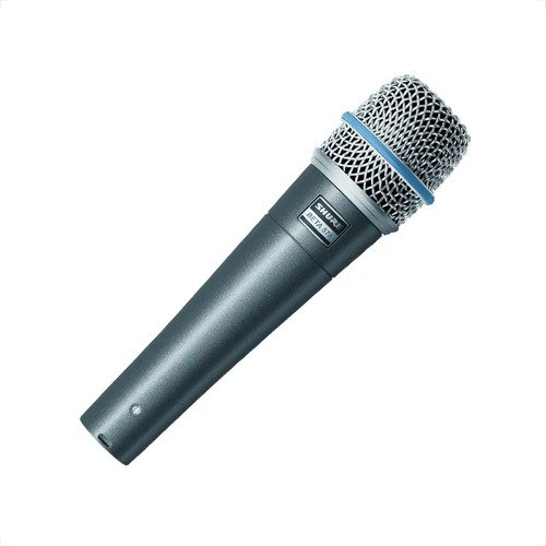 Micrófono Shure Beta 57a Dinámico Instrumentos Cardioide Color Gris Negro