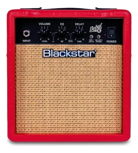 Blackstar Debut 10e Amplificador Guitarra 10 Watts Delay Color Rojo