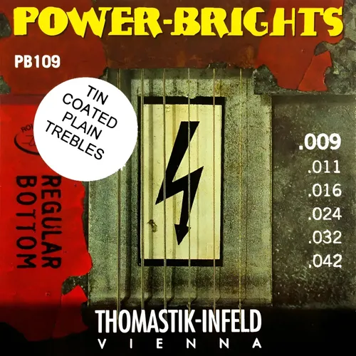 Cuerdas Para Guitarra Eléctrica Thomastik Power Brights Pb109t 09