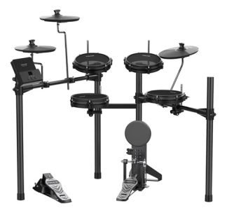 Nux Dm110 Bateria Electronica 5 Cuerpos Mesh Bluetooth Color Negro