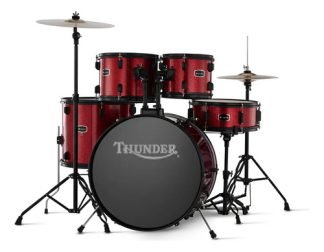 Thunder Jbp2211 Bateria 5 Cuerpos Fierros Platillos Banqueta