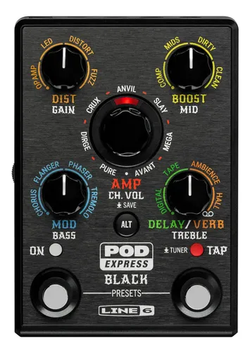 Line 6 Pod Express Pedalera Multiefecto Portatil Guitarra