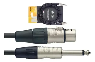 Cable Canon Plug 6 Metros Profesional Stagg Canon Hembra