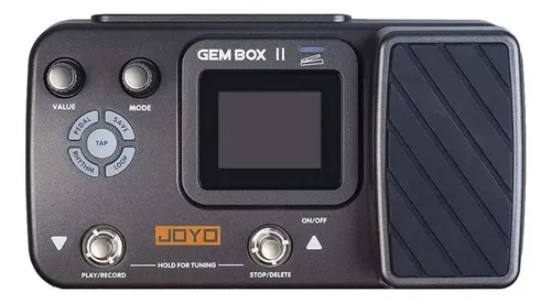 Pedalera Multiefectos Joyo Gem Box Ii Negra Para Guitarra Eléctrica Negro