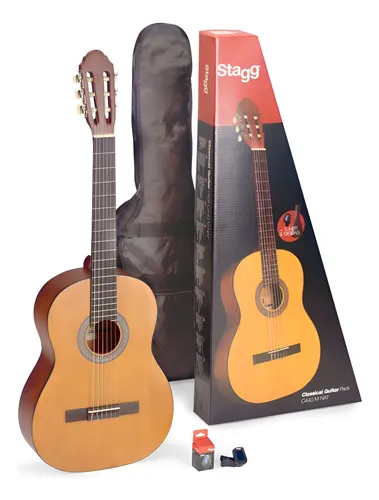 Guitarra Criolla Clasica Stagg C440mnat + Funda + Afinador Natural