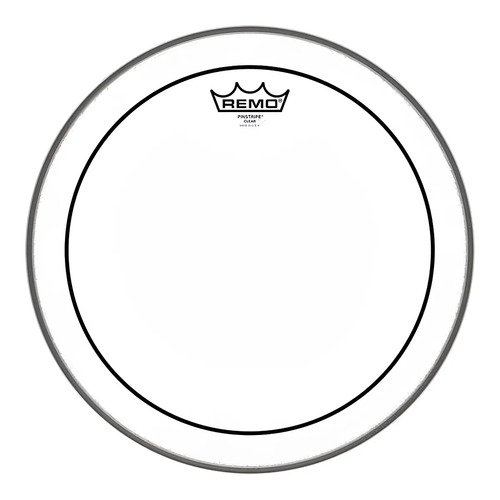 Remo Usa Ps-0313-00 Pinstripe 13 Pulgada Hidráulico Transparente Blanco