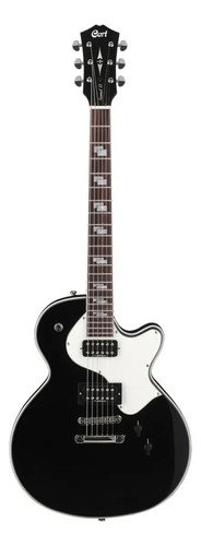 Guitarra Eléctrica Cort Sunset Ii Les Paul Caoba Negra Humbucker Diestro Black Palo De Rosa