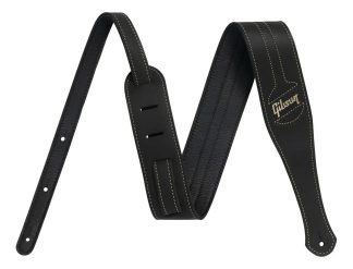 Correa Ascl De Piel Negra Gibson The Classic, Color Negro