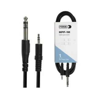 Cable Ross Mpp-1m Mini Plug 3.5 - Plug 6.5 Stereo 1 Metro