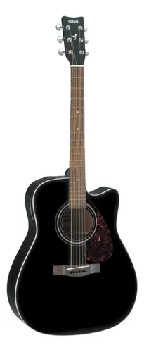 Guitarra Electroacústica Yamaha Fx370c Para Diestros Black Palo De Rosa Brillante Diestro