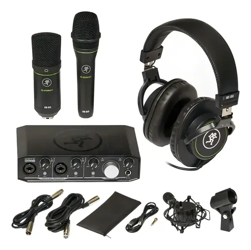 Mackie Producer Bundle Kit Grabación Home Studio 192khz 24bit Usb Negro