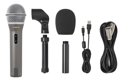 Samson Q2u Microfono Vocal De Estudio Usb Xlr Dinamico