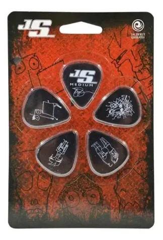Púa Guitarra Planet Waves Joe Satriani Serie Negra 1cbk4-10js Negro