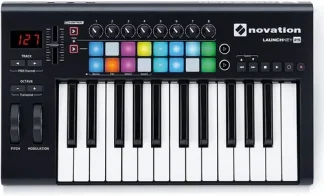 Teclado Controlador Midi Novation Launchkey 25 Mk3 Negro
