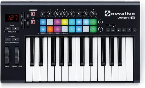 Teclado Controlador Midi Novation Launchkey 25 Mk3 Negro