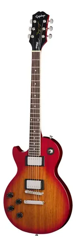 Guitarra Eléctrica EpiPhone Les Paul Tribute E1 Zurda Hcs Zurdo Heritage Cherry Sunburst Palo De Rosa