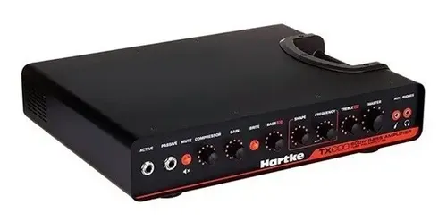 Cabezal Para Bajo Hartke Tx600 Híbrido Clase D 600w Con Salida Xlr Y Jack Negro