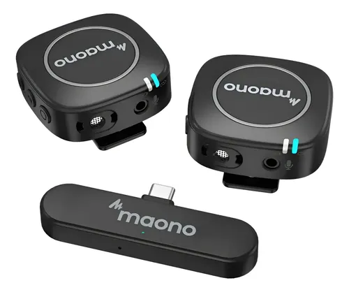 Maono Wm820 A2 Microfono Inalambrico Doble Transmisor