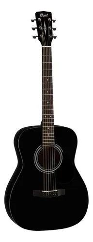 Guitarra Acústica Cort Af510 6 Cuerdas Metal Merbau Black Satin