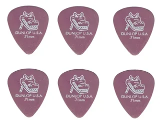 Jim Dunlop 417r 0.71 Gator Grip Pack 6 Puas Lavanda Mediano