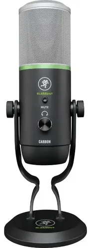 Micrófono Condensador Usb Multipatrón Mackie Carbon Negro