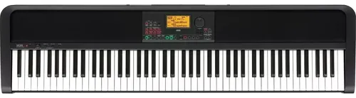 Piano Digital Korg Xe20 88 Teclas Acción Martillo Y Acompañamiento Negro