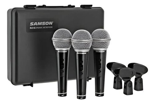 Samson R21s Pack 3 Microfonos Dinamicos De Mano Voces Switch