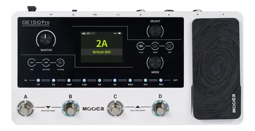 Pedalera Para Guitarra Mooer Ge150pro, Color Blanco
