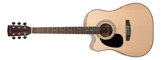 Cort Ad880ce Zurda Guitarra Electro Acustica Corte Pre Funda