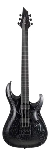 Guitarra Eléctrica Cort Kx700 Caoba Negra 6 Cuerdas Puente Fijo Diestro Black