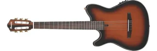 Ibanez Frh10nl Guitarra Electro Criolla Zurda Tapa Solida - Brown Sunburst Flat