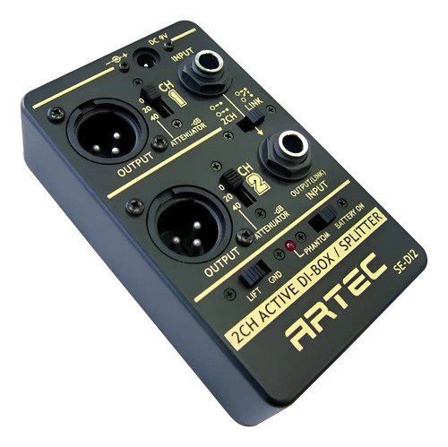 Artec Se-di2 Caja Directa Activa / Splitter De 2 Canales