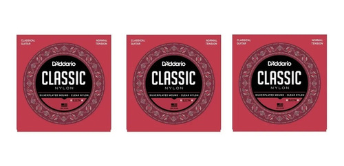 Daddario Ej27 Classic Encordado Clasica Criolla Pack 3