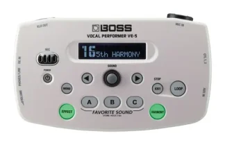 Pedal De Efecto Boss Vocal Effects Performer Ve-5 Blanco