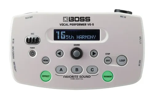 Pedal De Efecto Boss Vocal Effects Performer Ve-5 Blanco