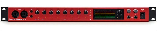 Interfaz De Audio Premium Clarett+ 8pre Usb + Plugins Color Rojo