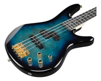 Bajo Activo Ibanez Gio Gsr200pc-tmu Acabado Del Cuerpo Laqueado Cantidad De Cuerdas 4 Color Azul Orientación De La Mano Diestro