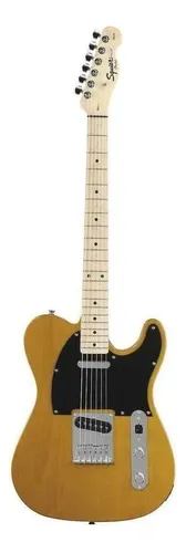Guitarra Eléctrica Squier By Fender Telecaster De Álamo Butterscotch Blonde Laca Poliuretánica Con Diapasón De Arce Diestro