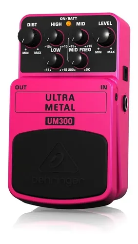 Behringer Um300 Ultra Metal Pedal De Distorsion Hi Gain Rosa