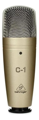 Micrófono Behringer C1 Condensador Cardioide Color Dorado