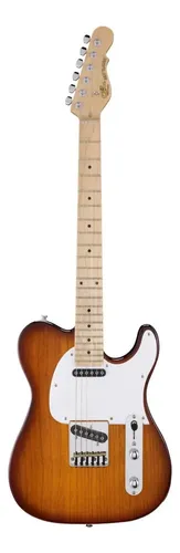 Guitarra Eléctrica G&l Tribute Asat Classic Single-cutaway Fresno Tobacco Sunburst Diestro Arce