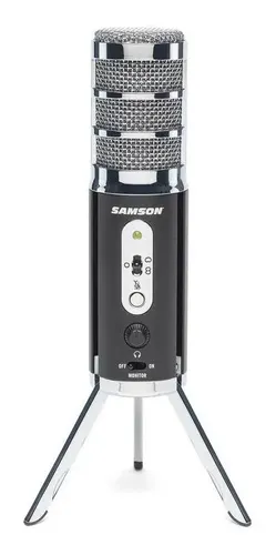 Micrófono Usb Condenser Multipatrón Samson Satellite Negro