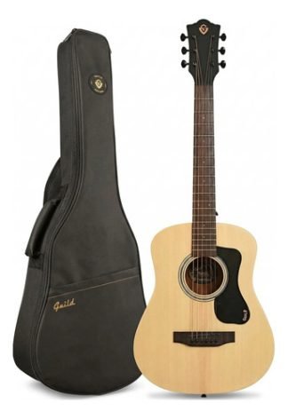 Guild Travel Spruce Guitarra Acustica De Viaje Funda