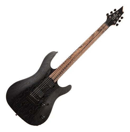 Guitarra Eléctrica Cort Kx500 Etched Ebk Diestro Negro