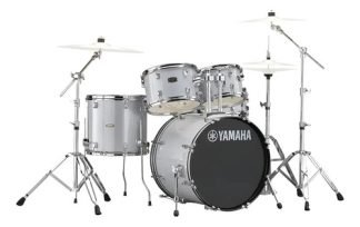 Batería Yamaha Rydeen Rdp2f5 5 Cuerpos Sin Fierros Silver Glitter